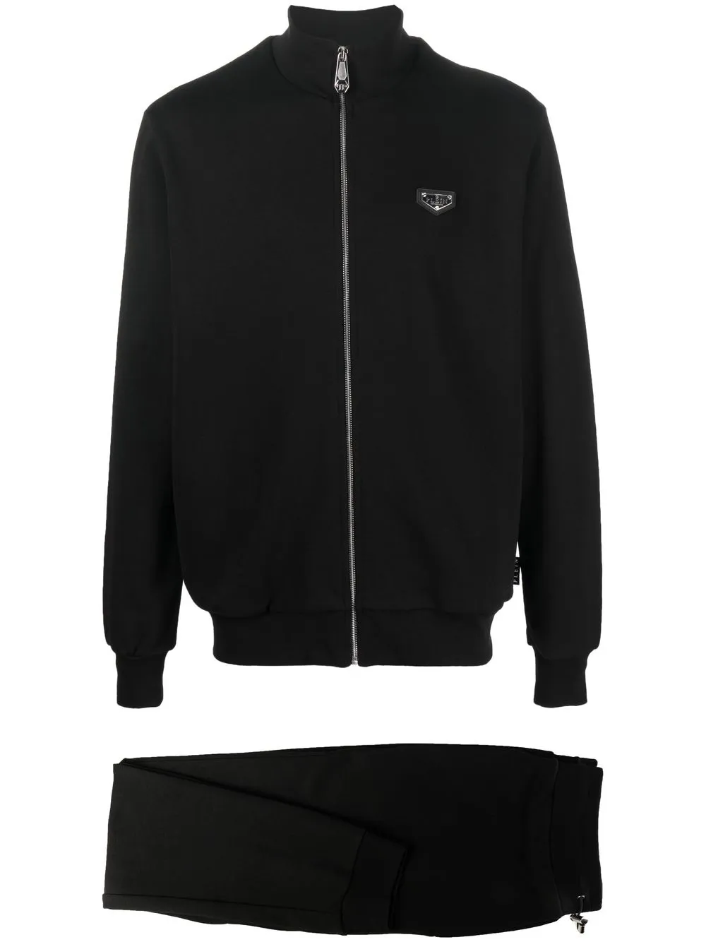 

Philipp Plein traje deportivo con placa del logo - Negro