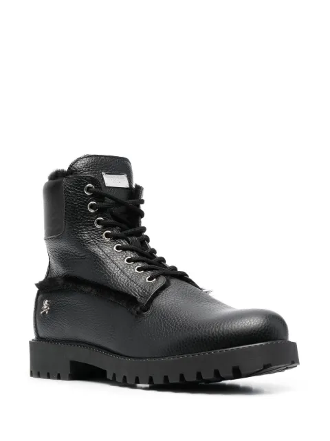 Philipp Plein The Hunter shearling lined leather boots LABSUSE0007PLE010N - 1