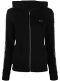 Philipp Plein rhinestone-embellished full-zip hoodie - Black