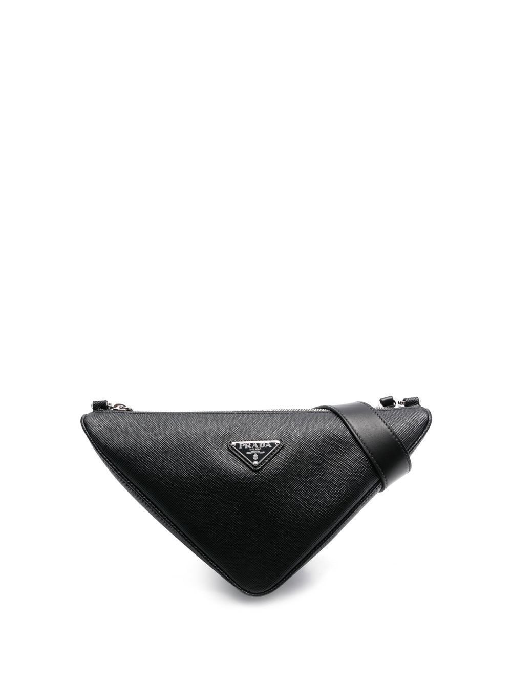 Prada logo-plaque Triangle Shoulder Bag - Farfetch