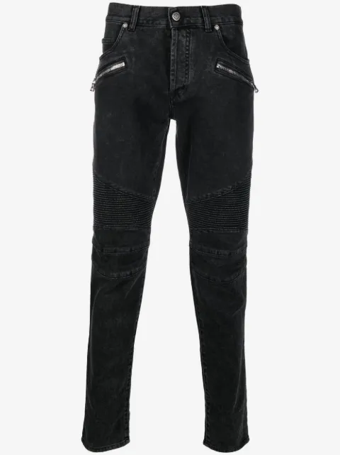 Balmain skinny jeans con tiro bajo