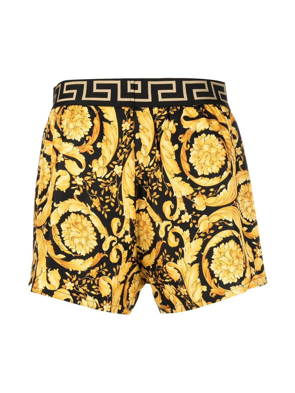 Versace baroque-print Silk Boxer Shorts - Farfetch