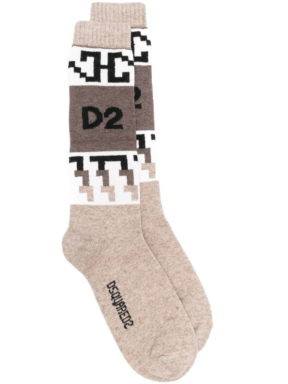 

Dsquared2 calcetines con logo tejido en intarsia - Neutro