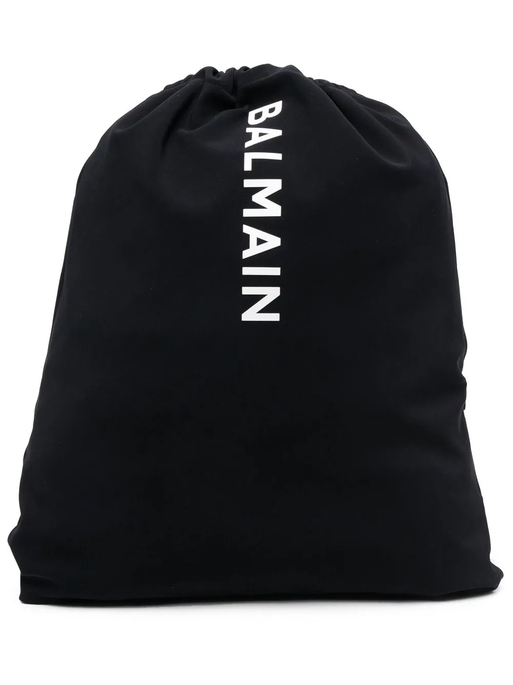 

Balmain mochila con logo y cordones - Negro