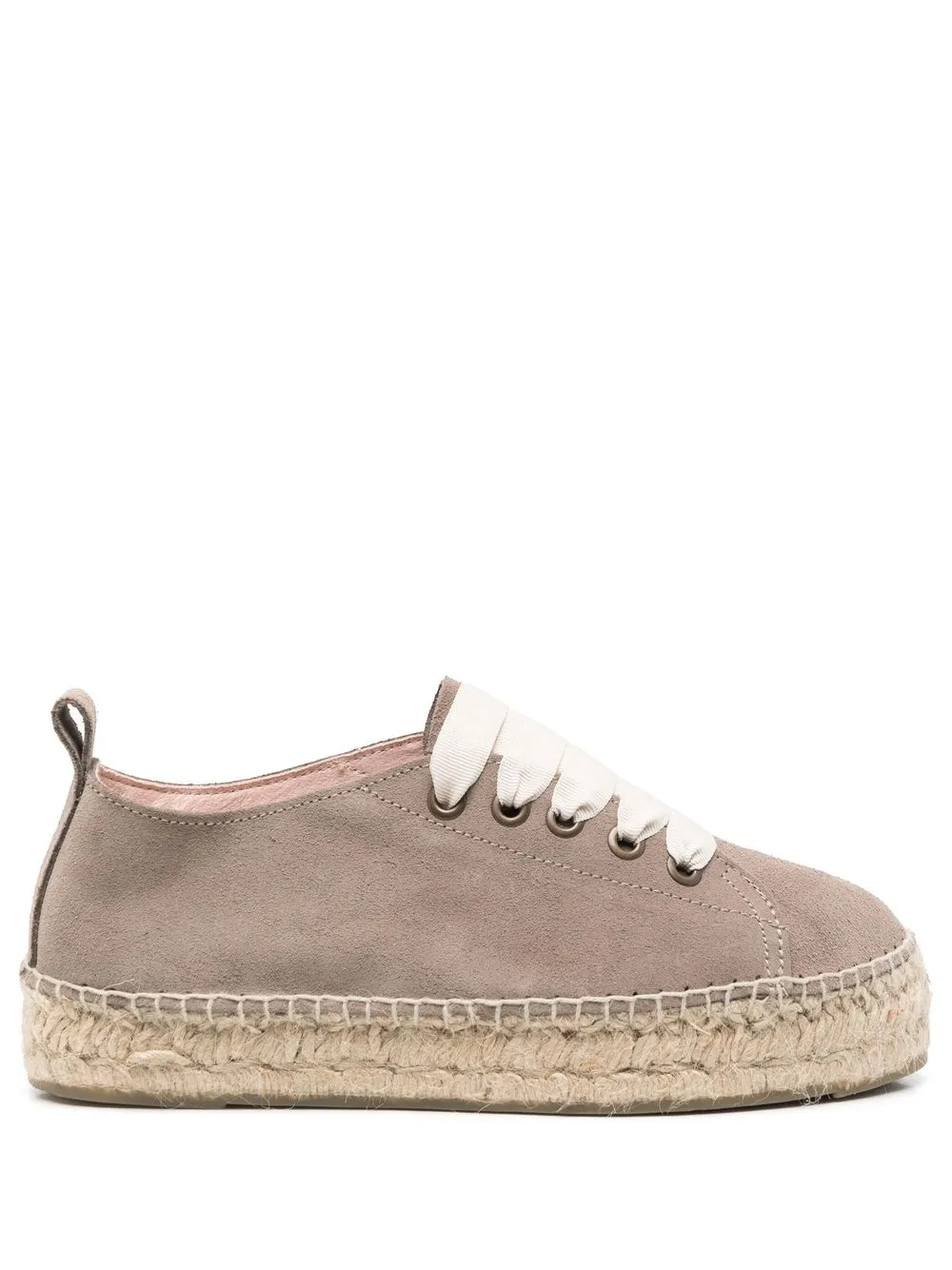 

Manebi lace-up raffia espadrilles - Neutrals