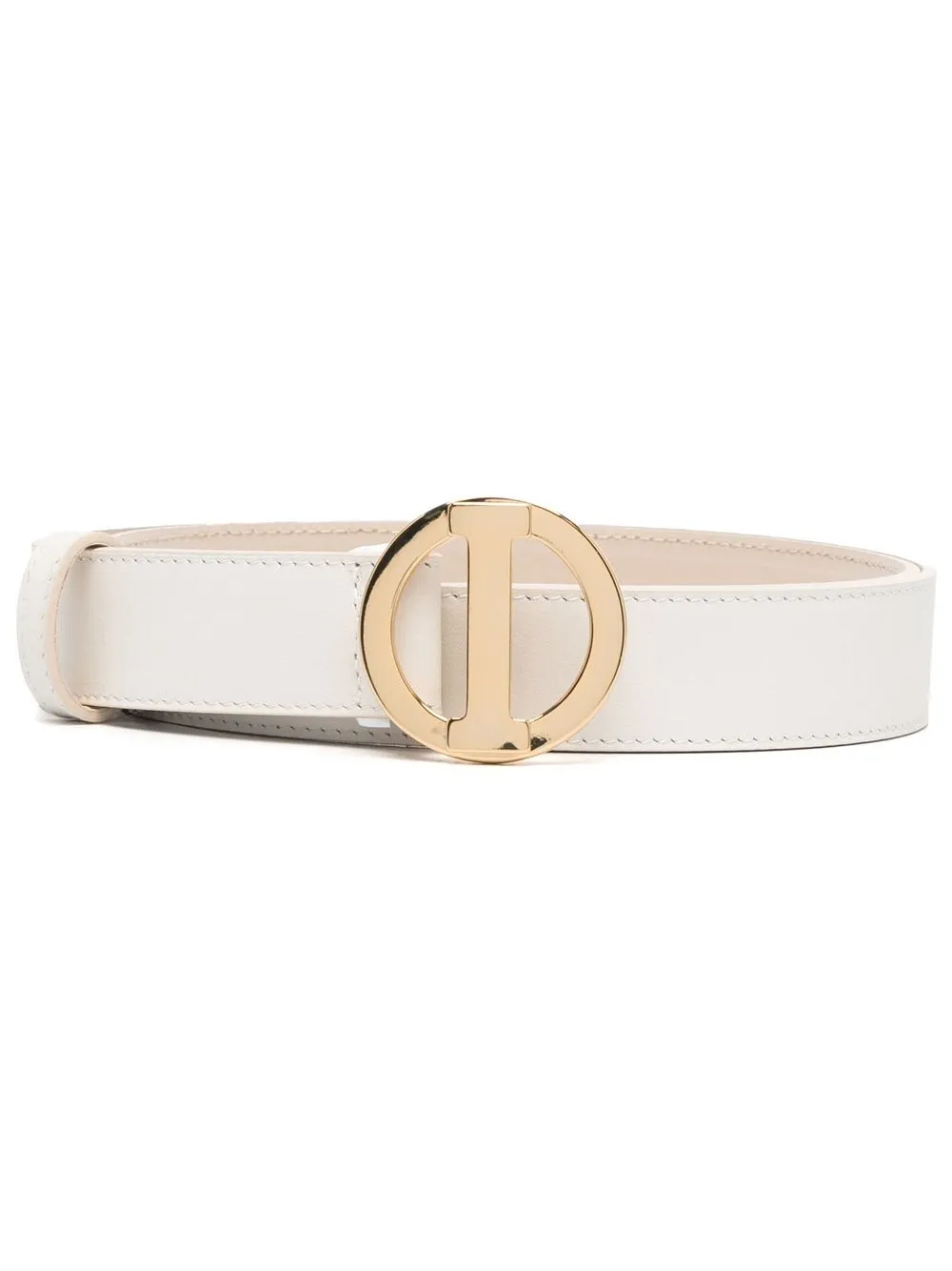 

Iceberg logo-buckle leather belt - Neutrals