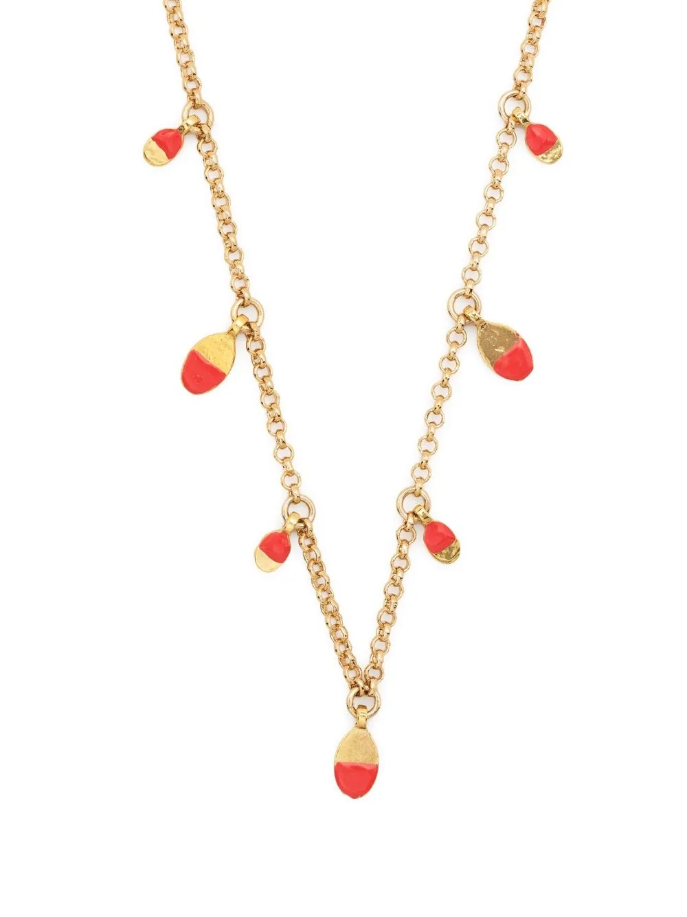 

Isabel Marant crystal-embellished draped necklace - Orange