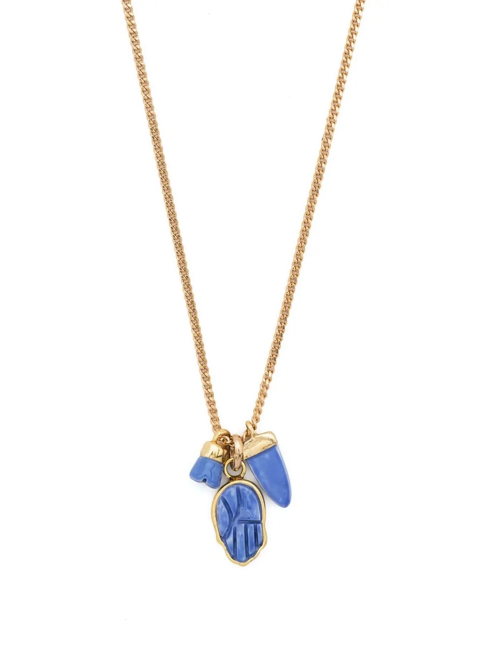 

Isabel Marant crystal-pendant necklace - Blue