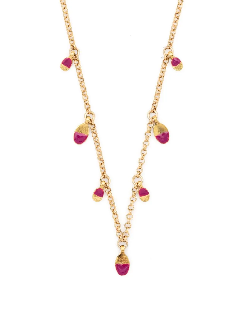 

Isabel Marant crystal-embellished draped necklace - Pink