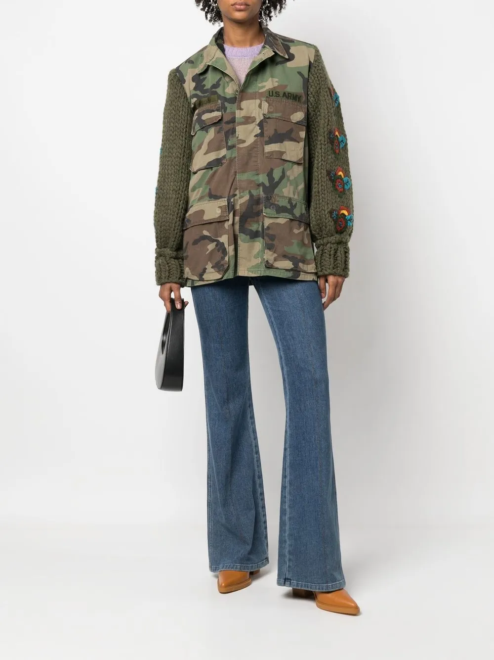 TU LIZE' Jack met camouflageprint - Groen