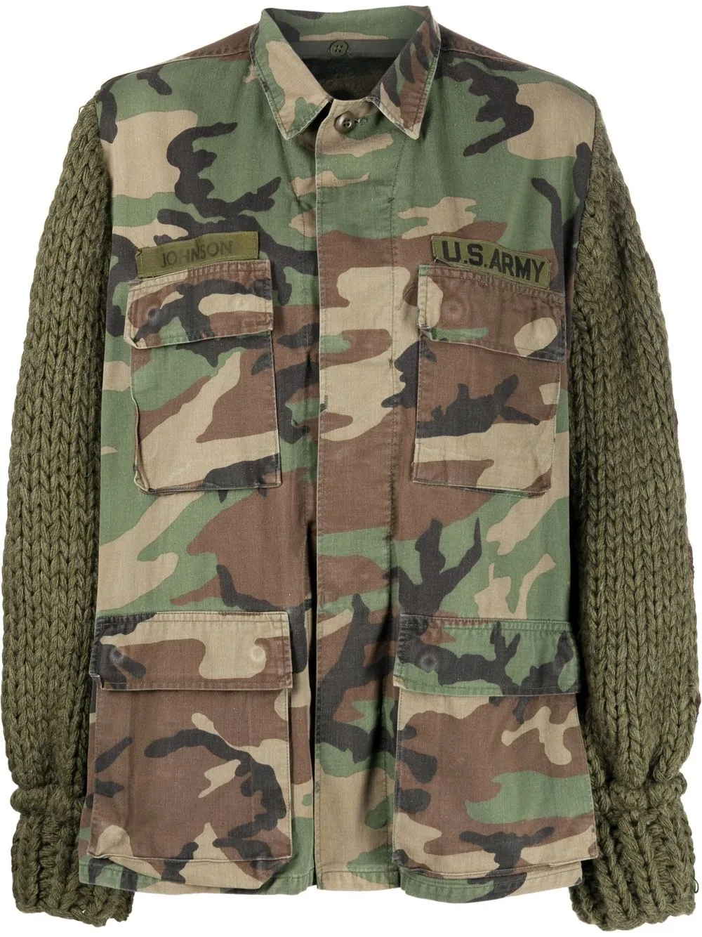 

TU LIZE' chamarra con motivo militar - Verde
