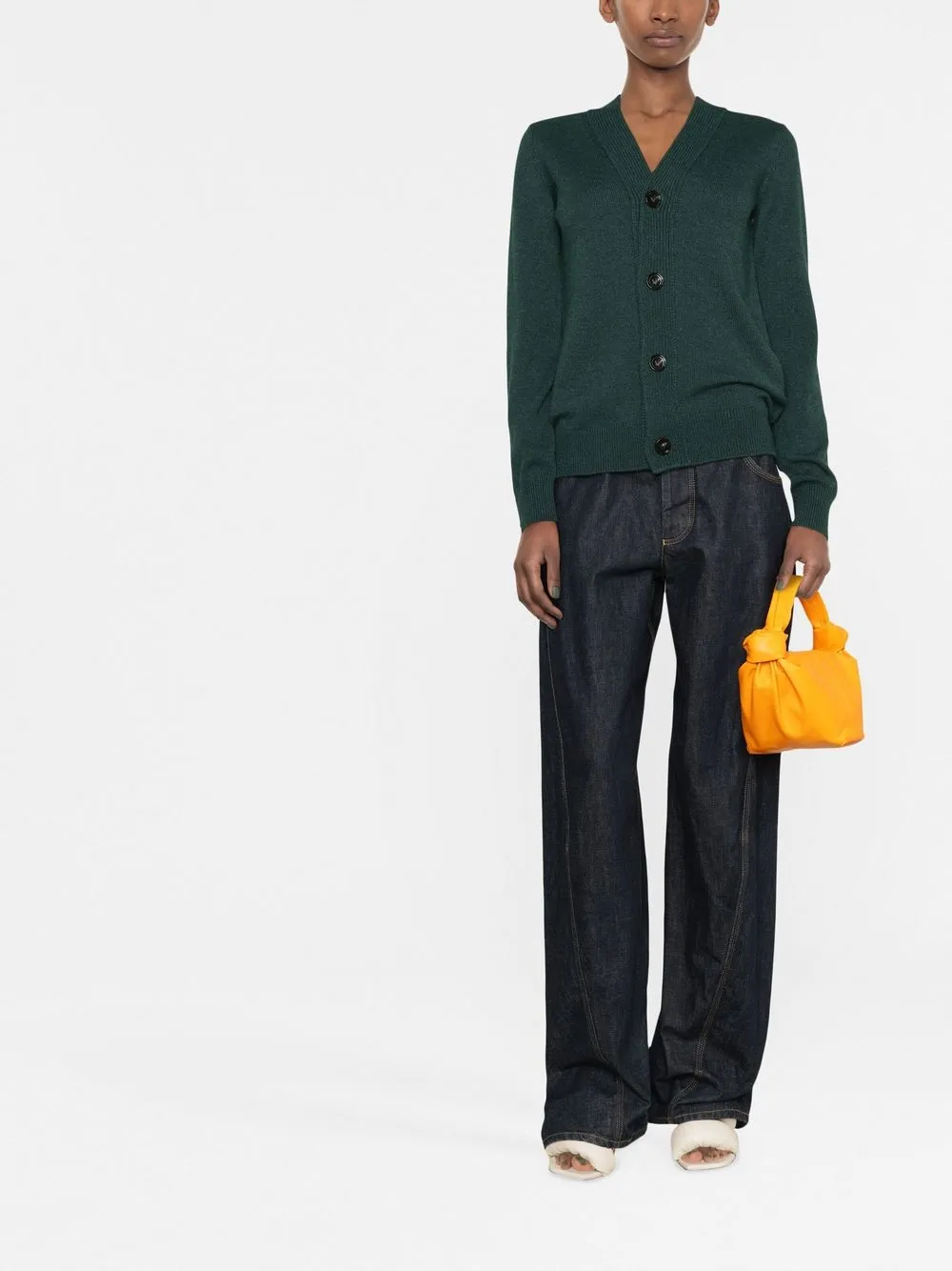 Bottega Veneta Vest met dubbele knoop - Groen