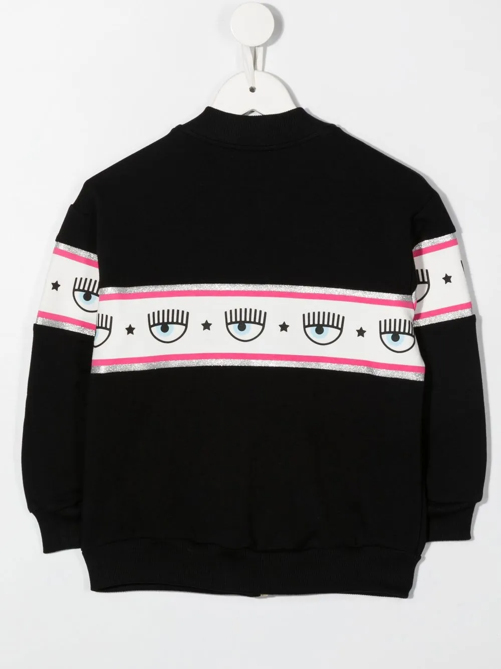Chiara Ferragni Kids Bomberjack met logoprint - Zwart