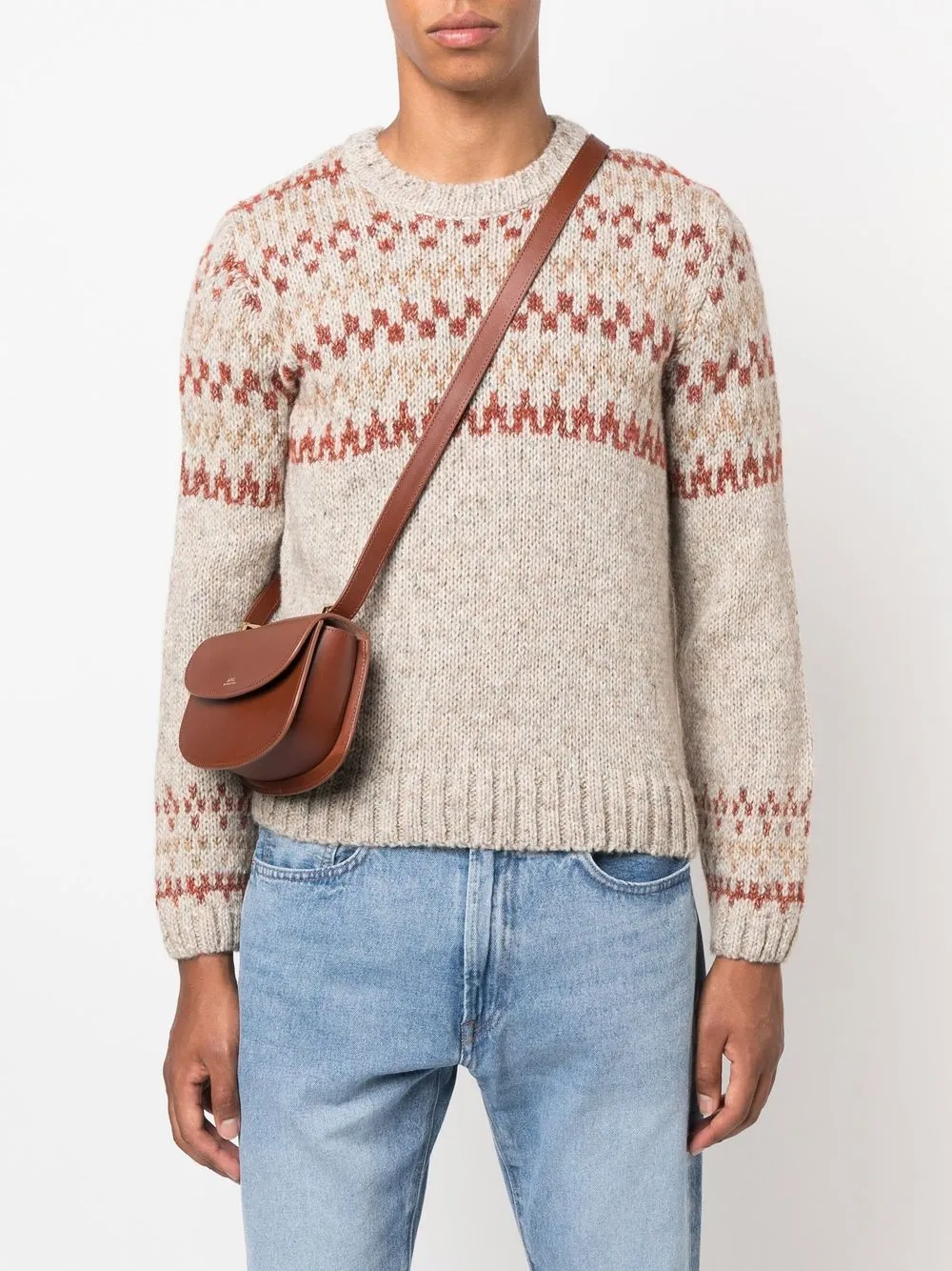 A.P.C. Geneve mini-messengertas - Bruin