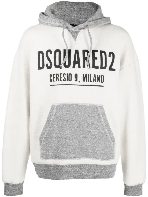 DSQUARED2 logo-print cotton hoodie Men