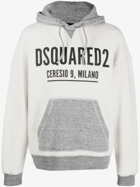 DSQUARED2 logo-print cotton hoodie