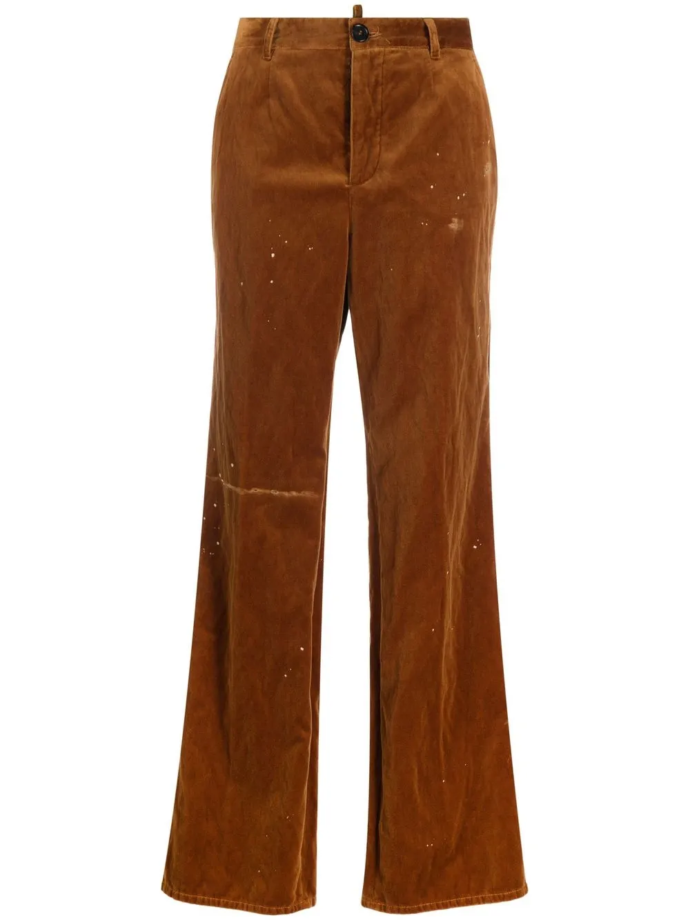 Dsquared2 pants con logo bordado - Marrón