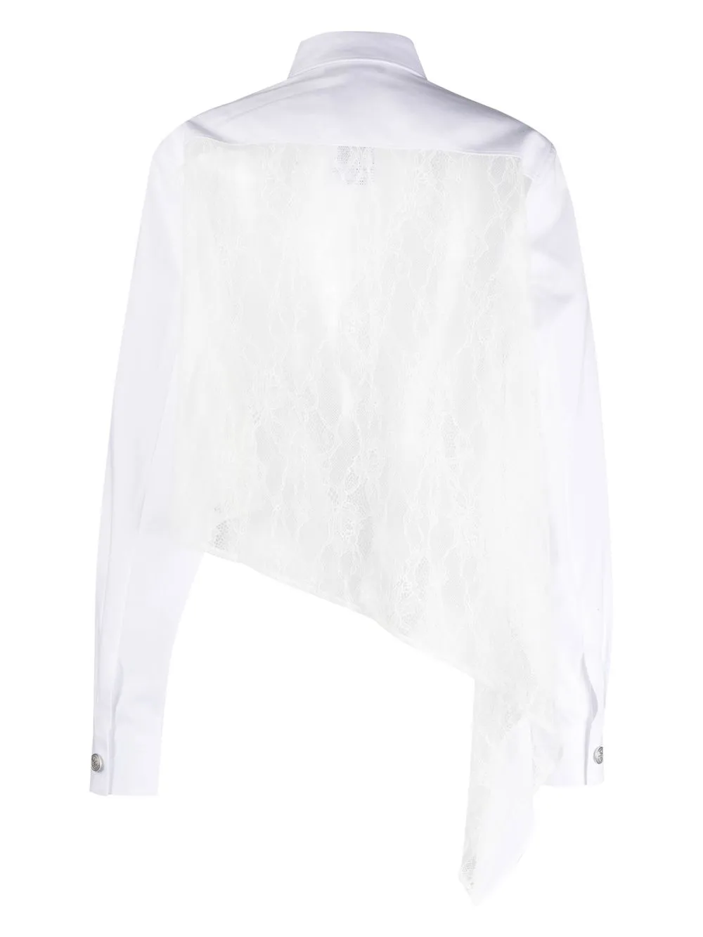 Koché Asymmetrische blouse - Wit