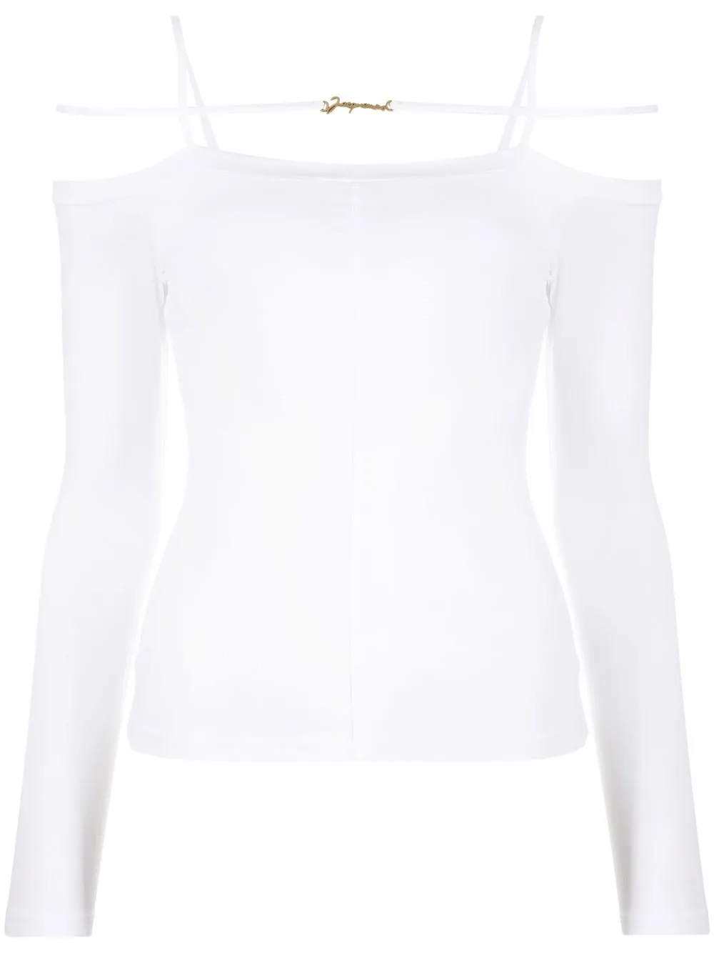 

Jacquemus Sierra long-sleeve off-shoulder top - White