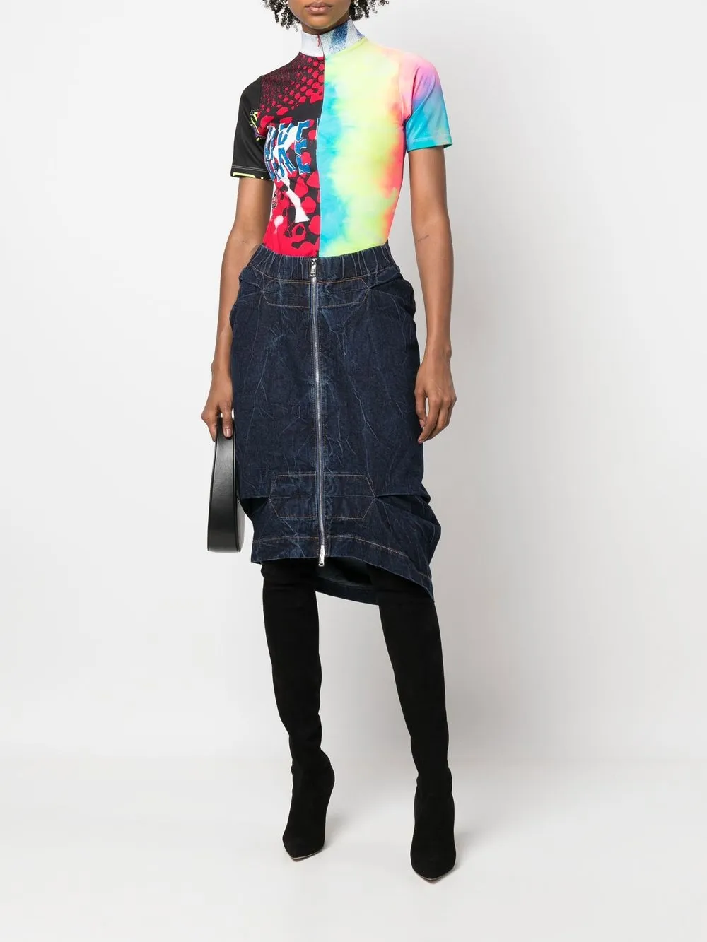 zip up denim