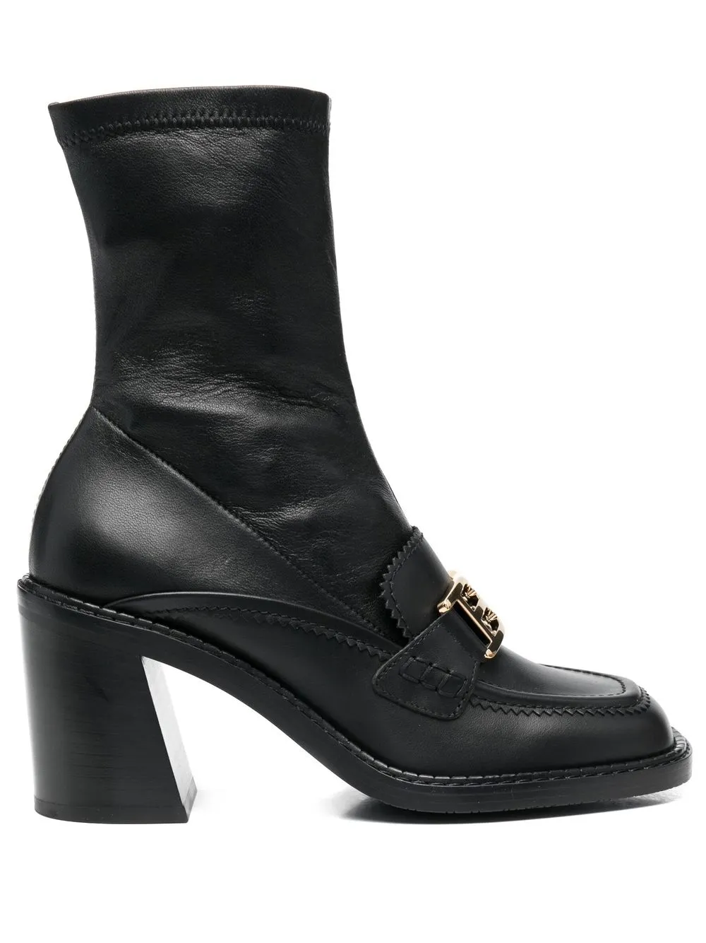 

Bally buckle-detail 85mm boots - Black