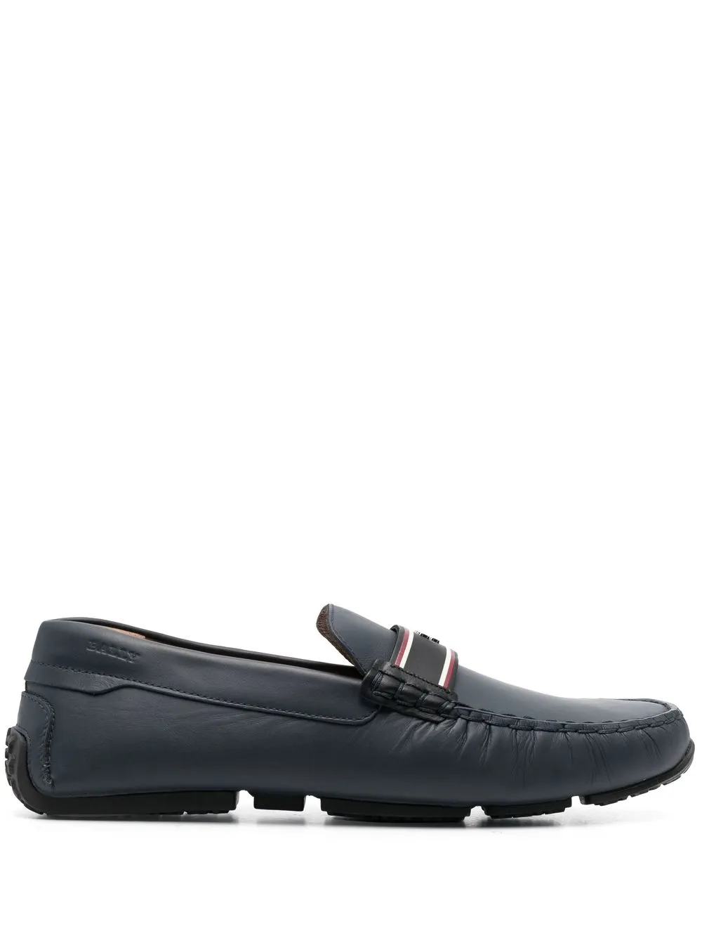 

Bally logo-plaque leather loafers - Blue