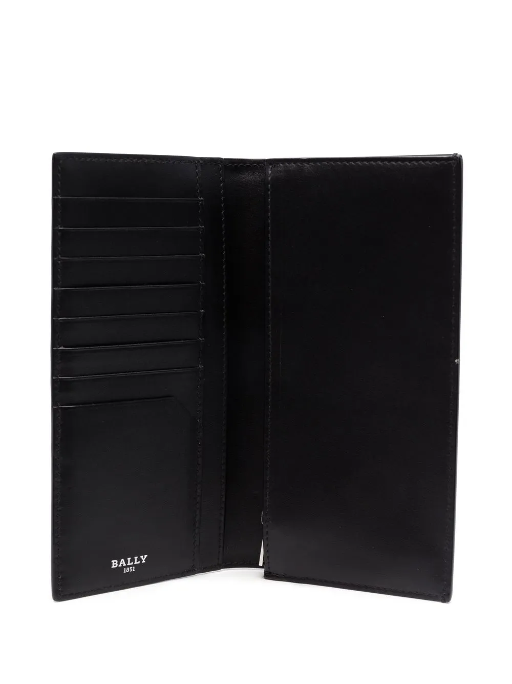 Bally Logostamp Leather Cardholder In Black ModeSens