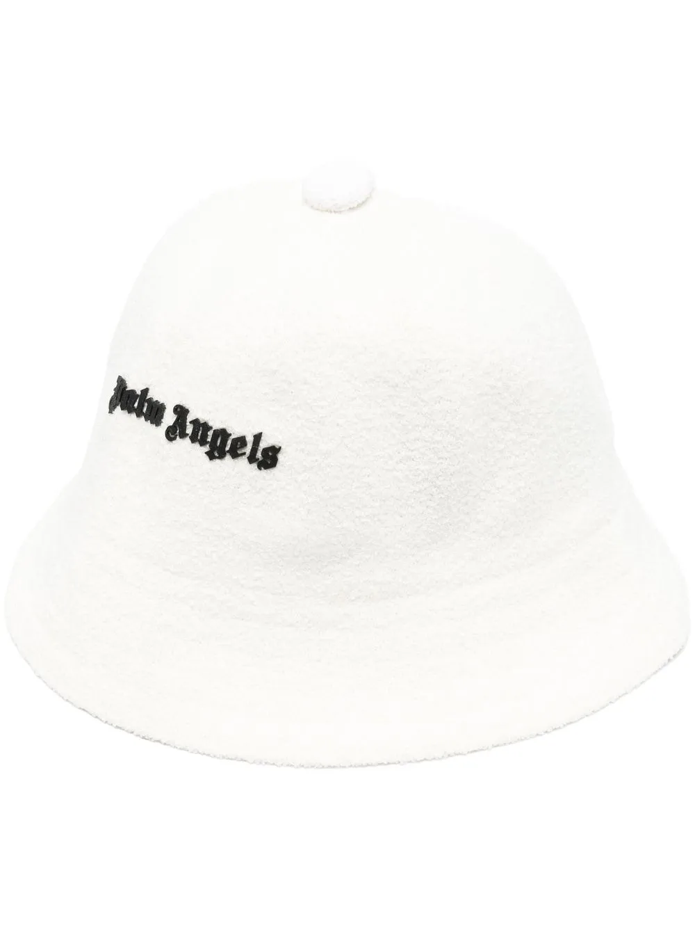 

Palm Angels gorro de pescador con logo estampado - Blanco