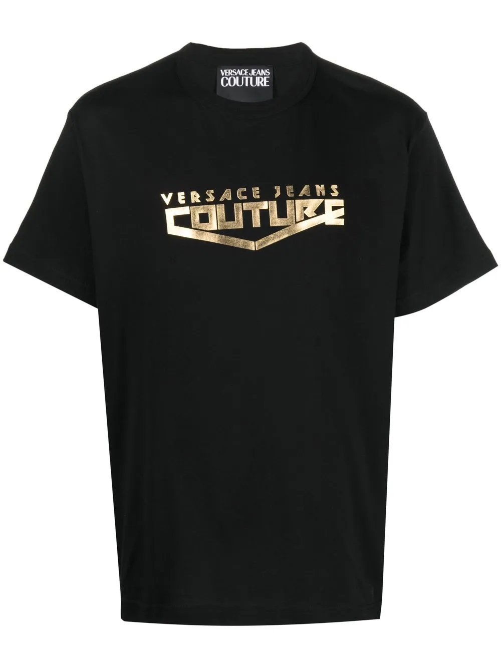 

Versace Jeans Couture playera manga corta con logo estampado - Negro