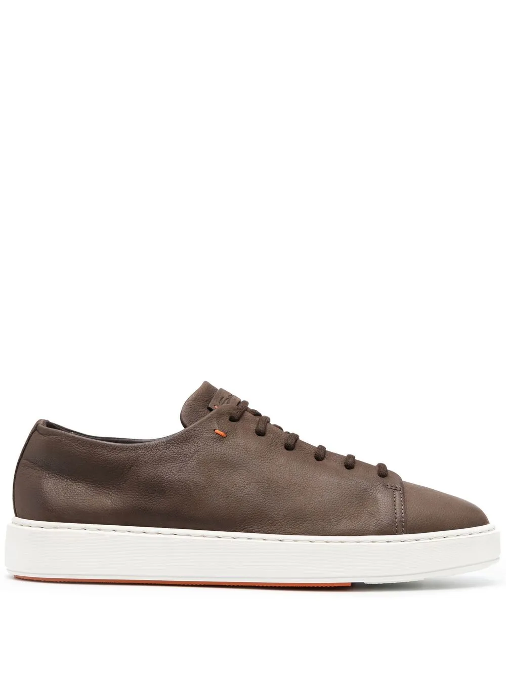 

Santoni leather low-toptrainers - Brown