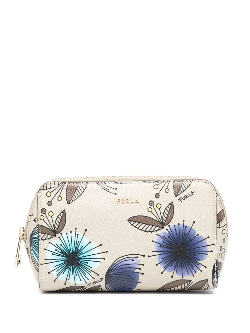 

Furla cosmetiquera con estampado floral - Neutro