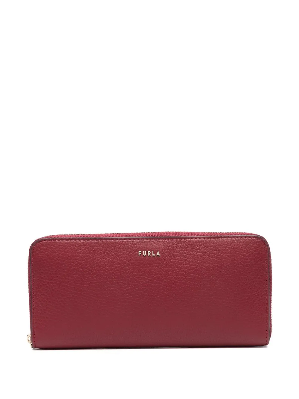 

Furla cartera con placa del logo y cierre - Rojo