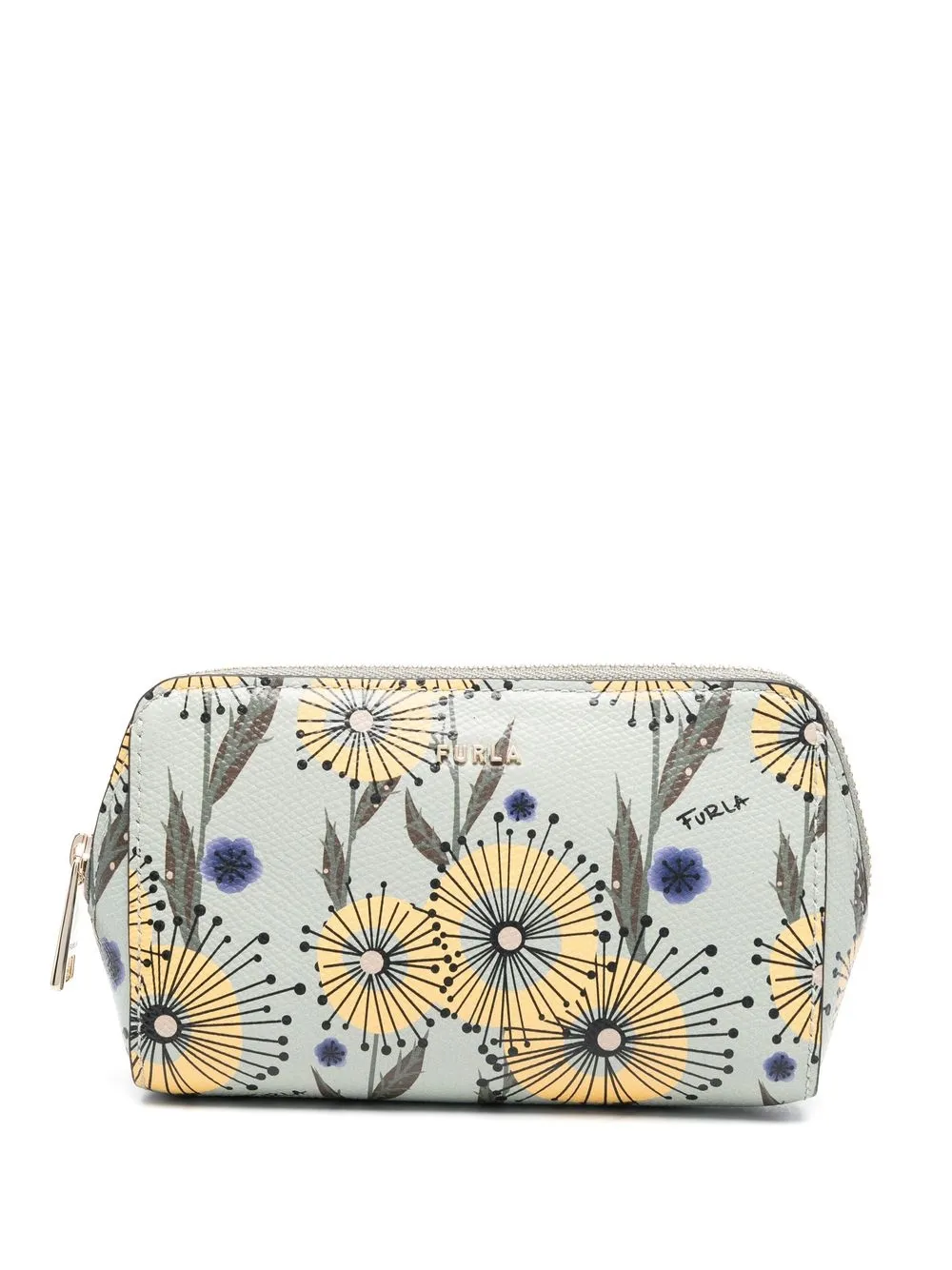 

Furla cosmetiquera con estampado floral - Verde