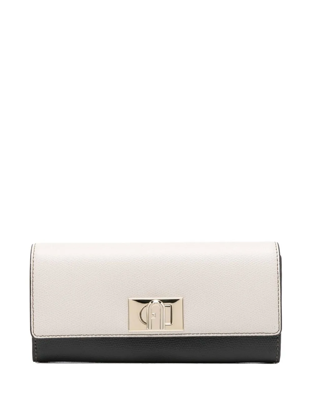 

Furla logo-buckle two-tone wallet - Black