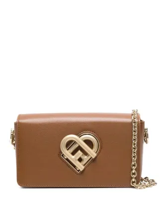 Furla Lock Furla twist-lock Crossbody Bag | Brown | FARFETCH