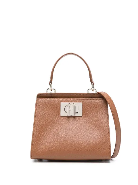 Furla leather tote bag
