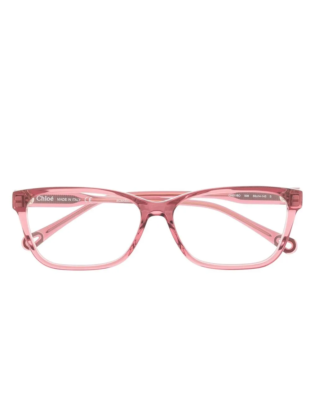 

Chloé Eyewear rectangle-frame glasses - Pink