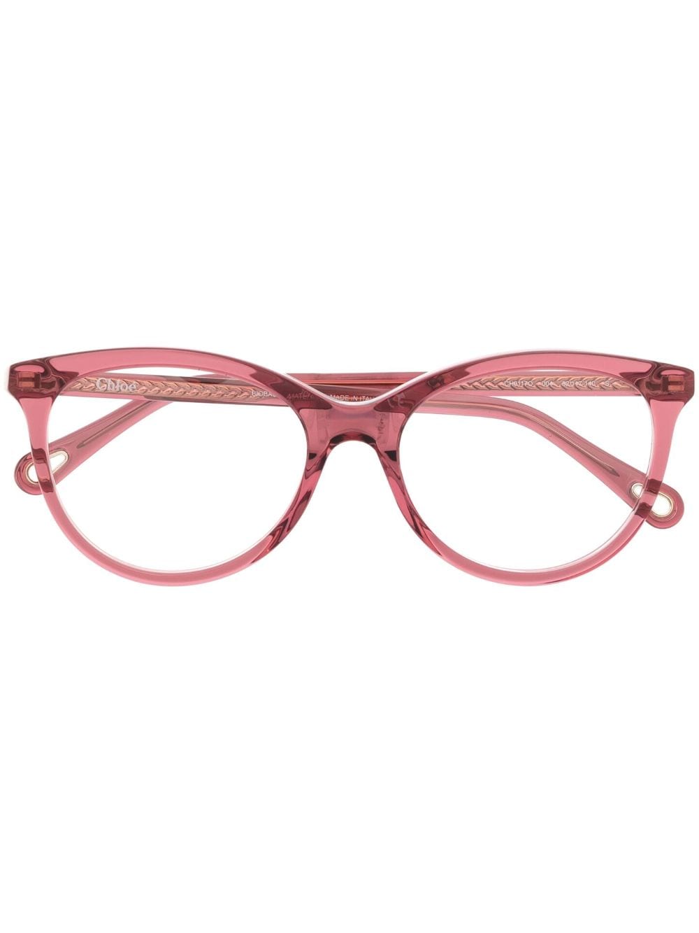 Chloé Round-frame Glasses In Pink