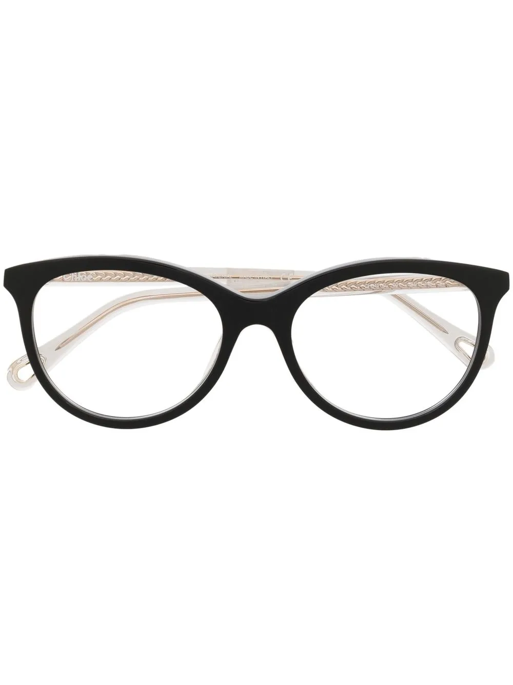 Chloé Eyewear Occhiali da sole tondi - Nero