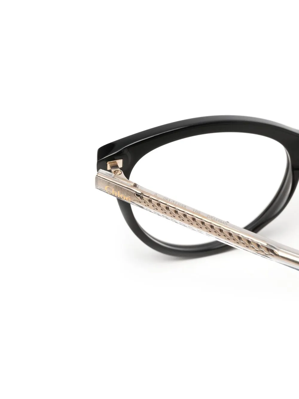 Chloé Eyewear Zonnebril met rond montuur Zwart