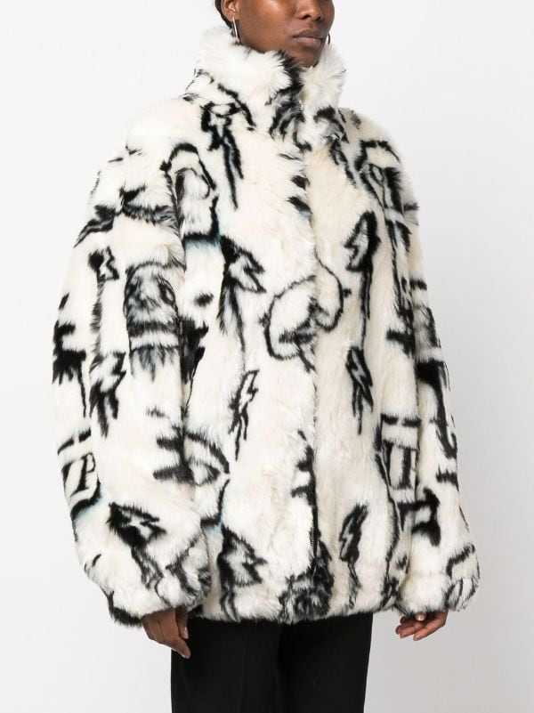 Philipp Plein monogram-print Knitted Blanket - Farfetch