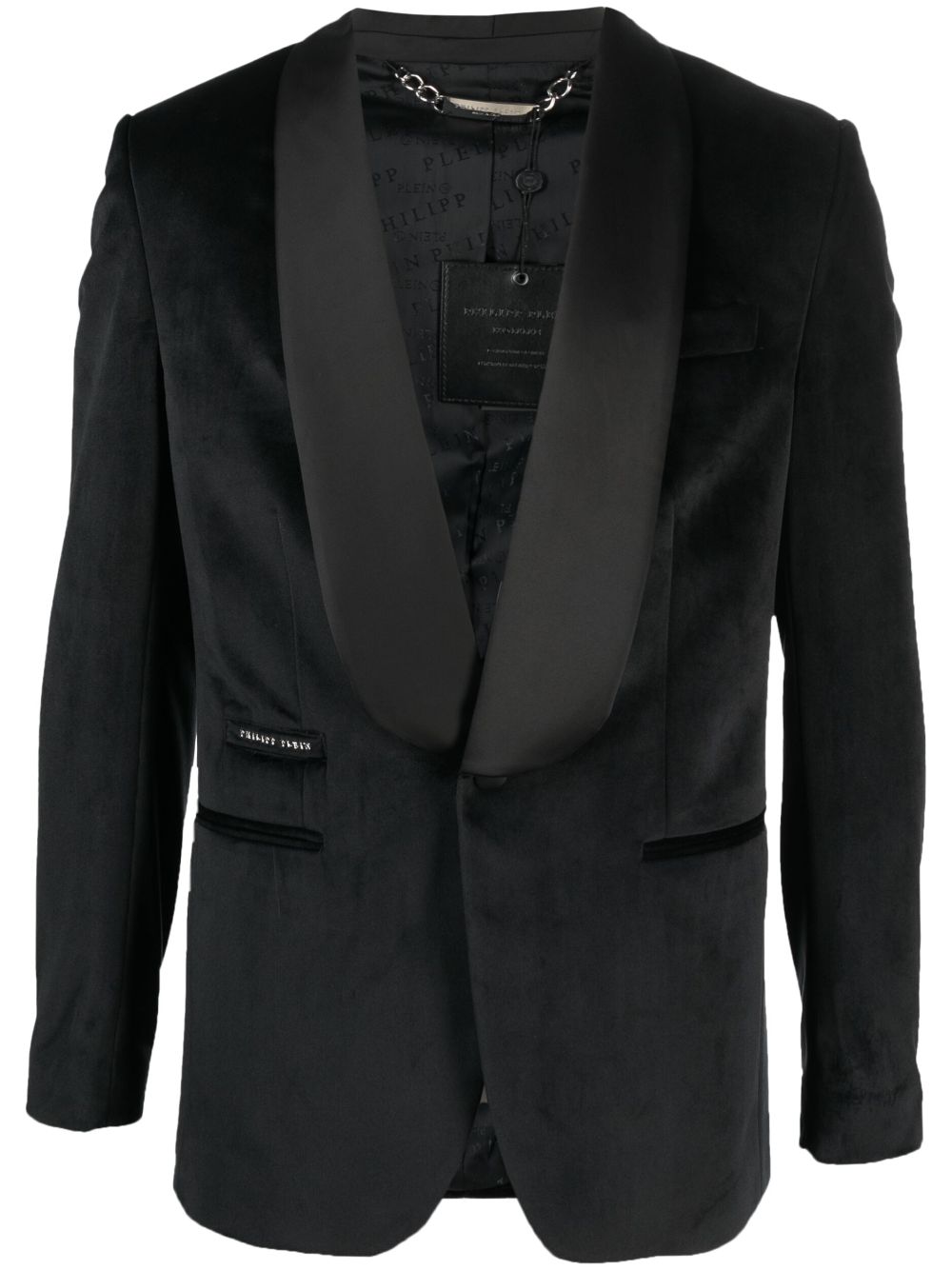 Philipp Plein single-breasted velvet blazer Men