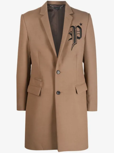Philipp Plein Gothic Plein single-breasted coat