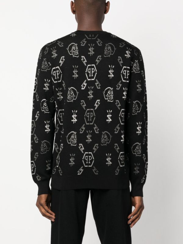 Shirt LS Monogram  Philipp Plein Outlet