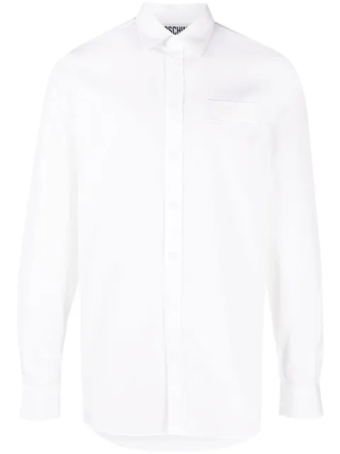 Moschino camisa con logo bordado