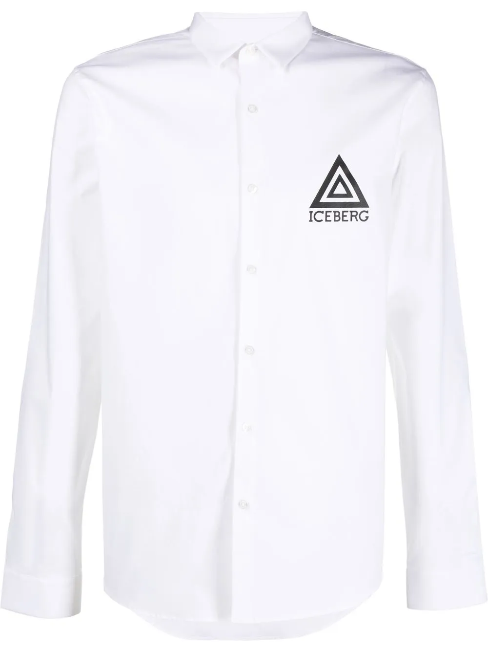 

Iceberg camisa con logo estampado - Blanco