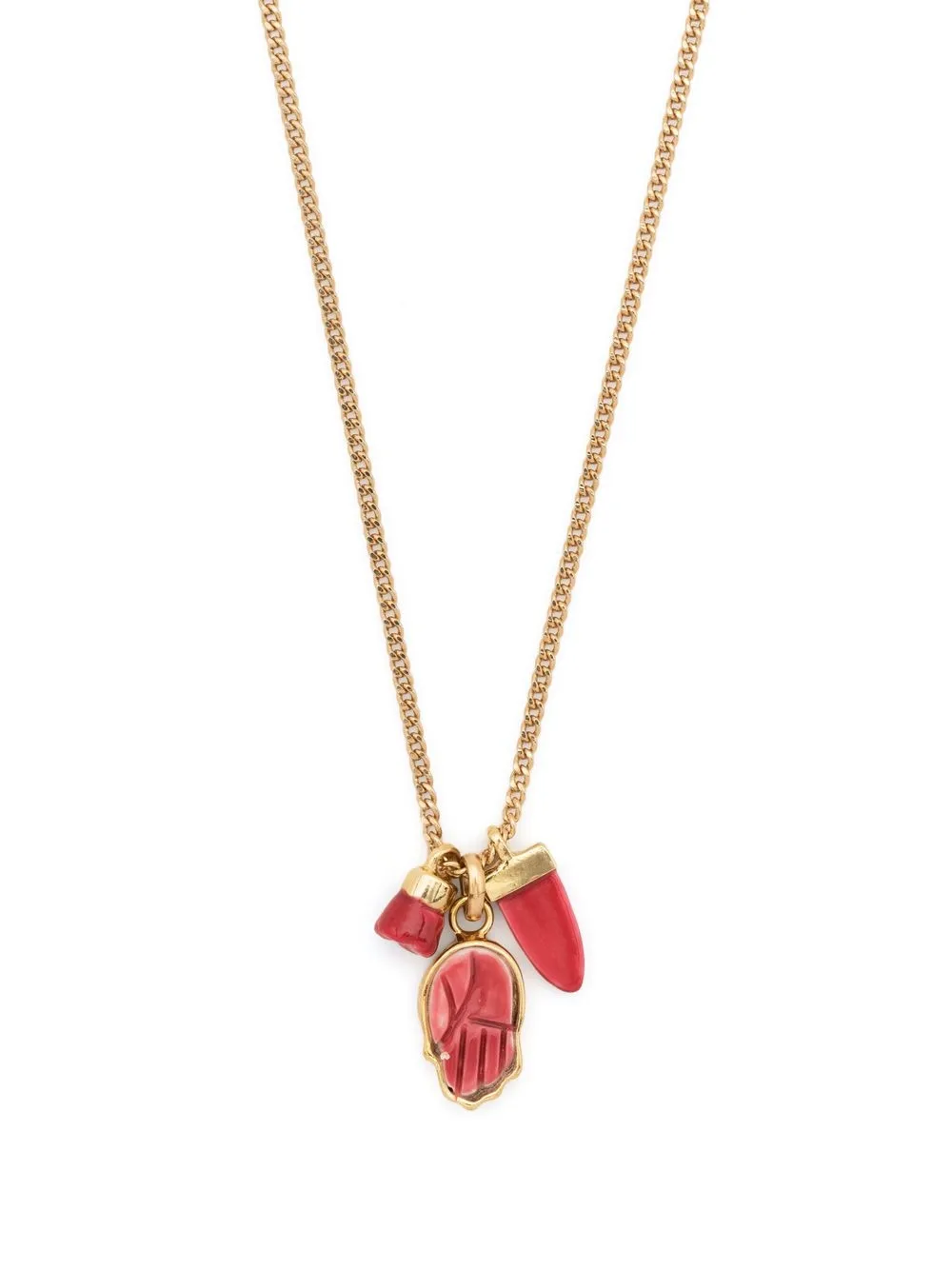 

Isabel Marant crystal-pendant necklace - Red