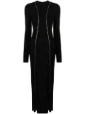 Victoria Beckham piped-trim detail drss - Black