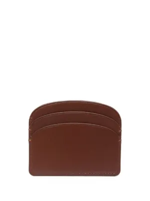 ◇A.P.C.◇ [Apesse] Half Moon Half Wallet PXBRC_F63219_LZZ_B Demi-Lune compact wallet | Smooth leather | A.P.C. Accessories