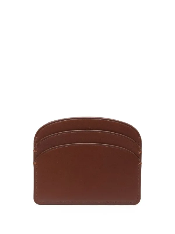 新品 アーペーセー 革 F63437 PXAWV ケース ブラウン メンズ A.P.C. カードケース | ブラウン | FARFETCH JP